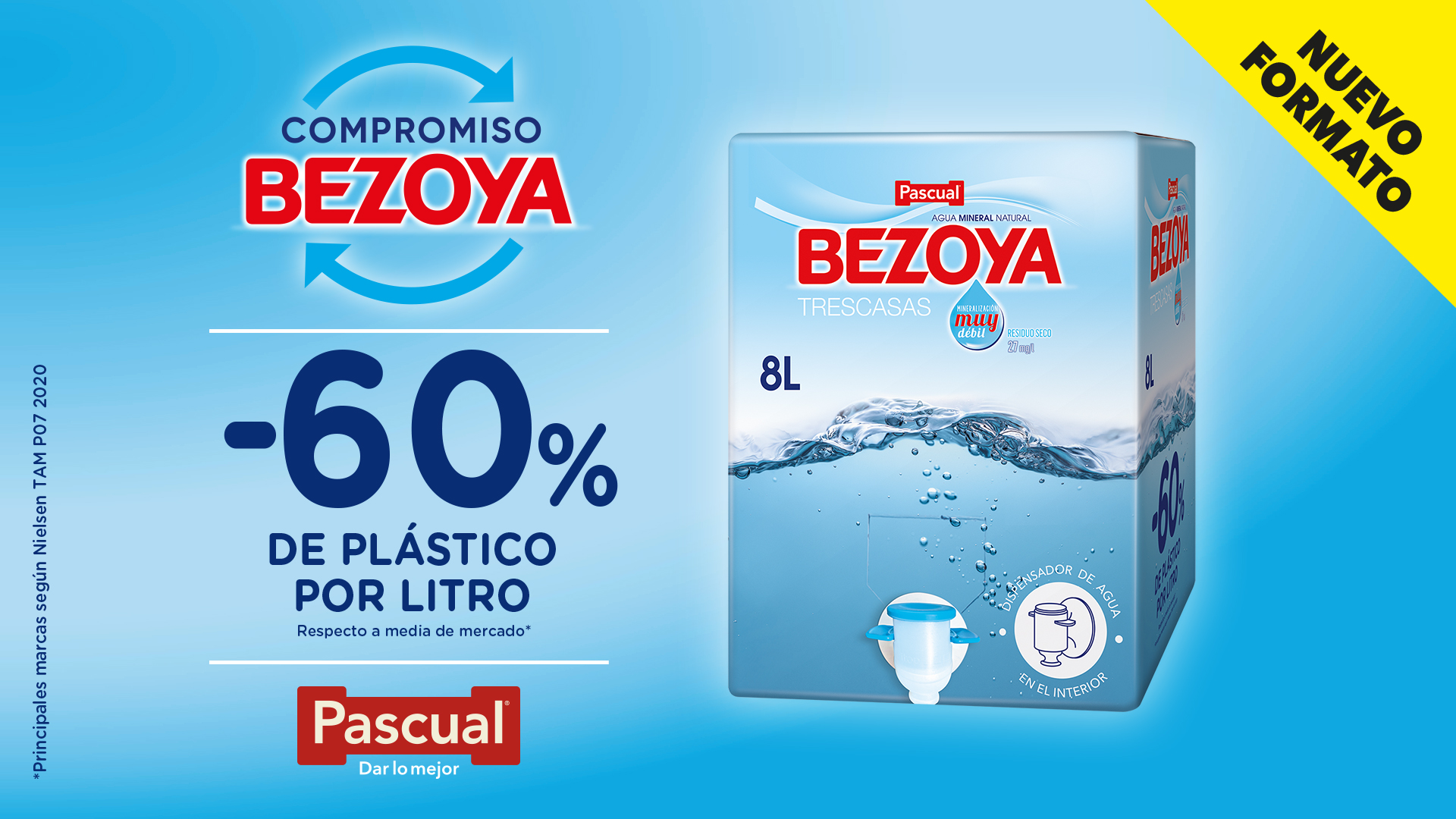 Bezoya cumple su objetivo de botellas 100% plástico reciclado y anuncia la  neutralidad en carbono para 2022 - Calidad Pascual